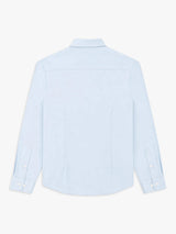 Chemise slim en maille jersey bleu ciel - IZAC