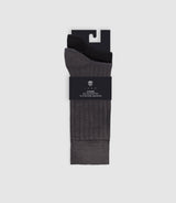 Pack de chaussettes unies grises - IZAC