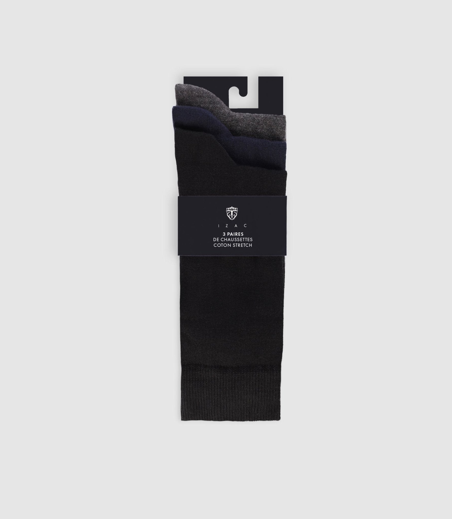 Boite de 3 chaussettes marine - IZAC