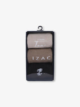 Boîte de chaussettes par 3 beige - IZAC