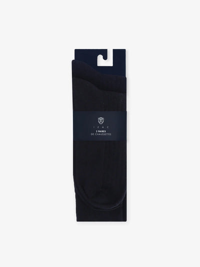 Pack de 2 chaussettes fantaisies marine - IZAC