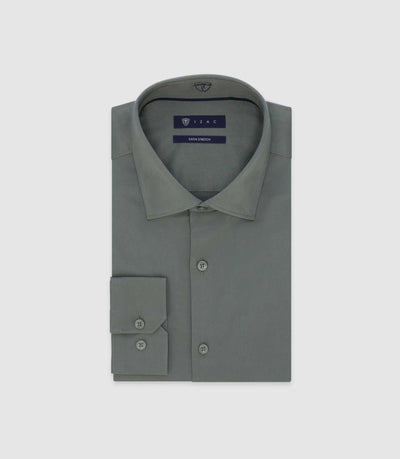 Chemise slim verte - IZAC