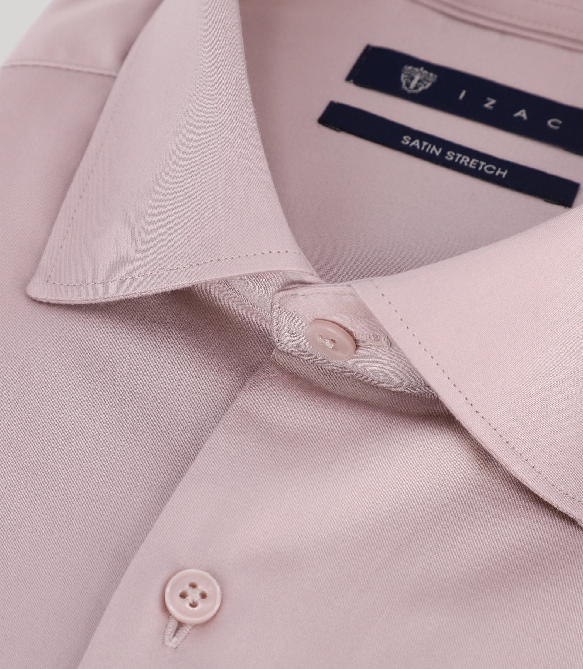 Chemise en satin de coton mauve - IZAC