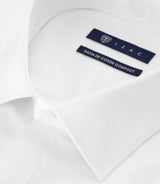 Chemise slim en satin de coton BLANC - IZAC