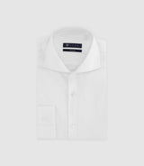 Chemise infroissable avec broderie blanche - IZAC