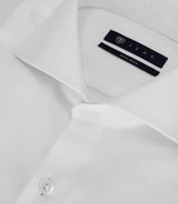 Chemise infroissable avec broderie blanche - IZAC