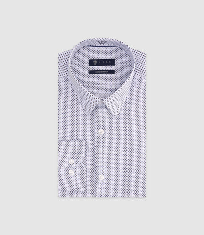 Chemise imprimée ajustée ciel - IZAC