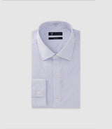 Chemise infroissable à rayures bleue - IZAC