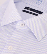 Chemise infroissable à rayures bleue - IZAC