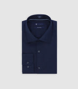 Chemise ville ajustée marine - IZAC