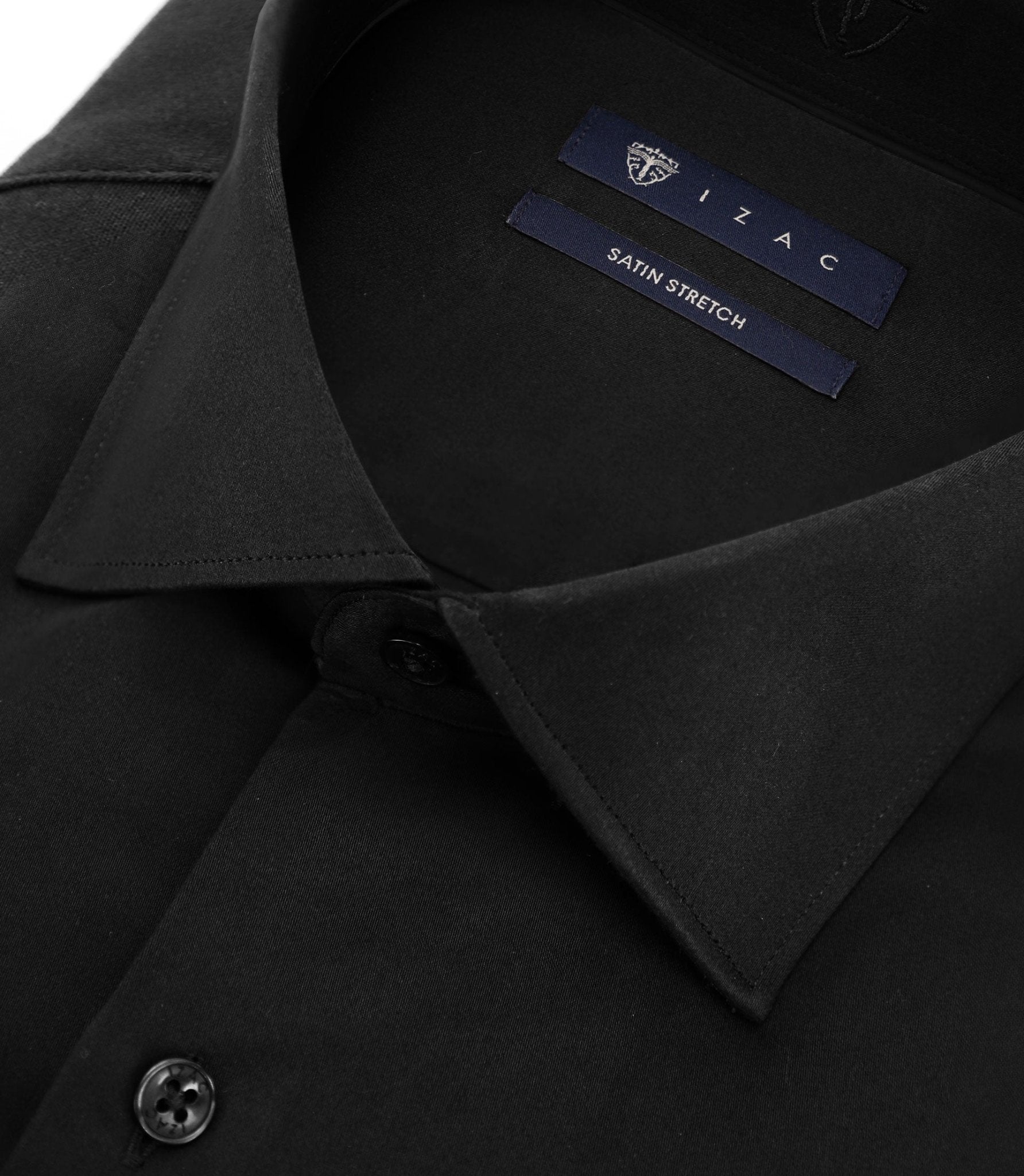 Chemise ville ajustée noire - IZAC