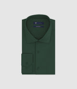 Chemise ville ajustée verte - IZAC