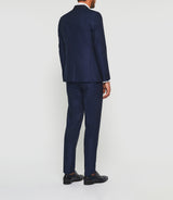 Costume cérémonie col châle bleu "Fabio" - IZAC