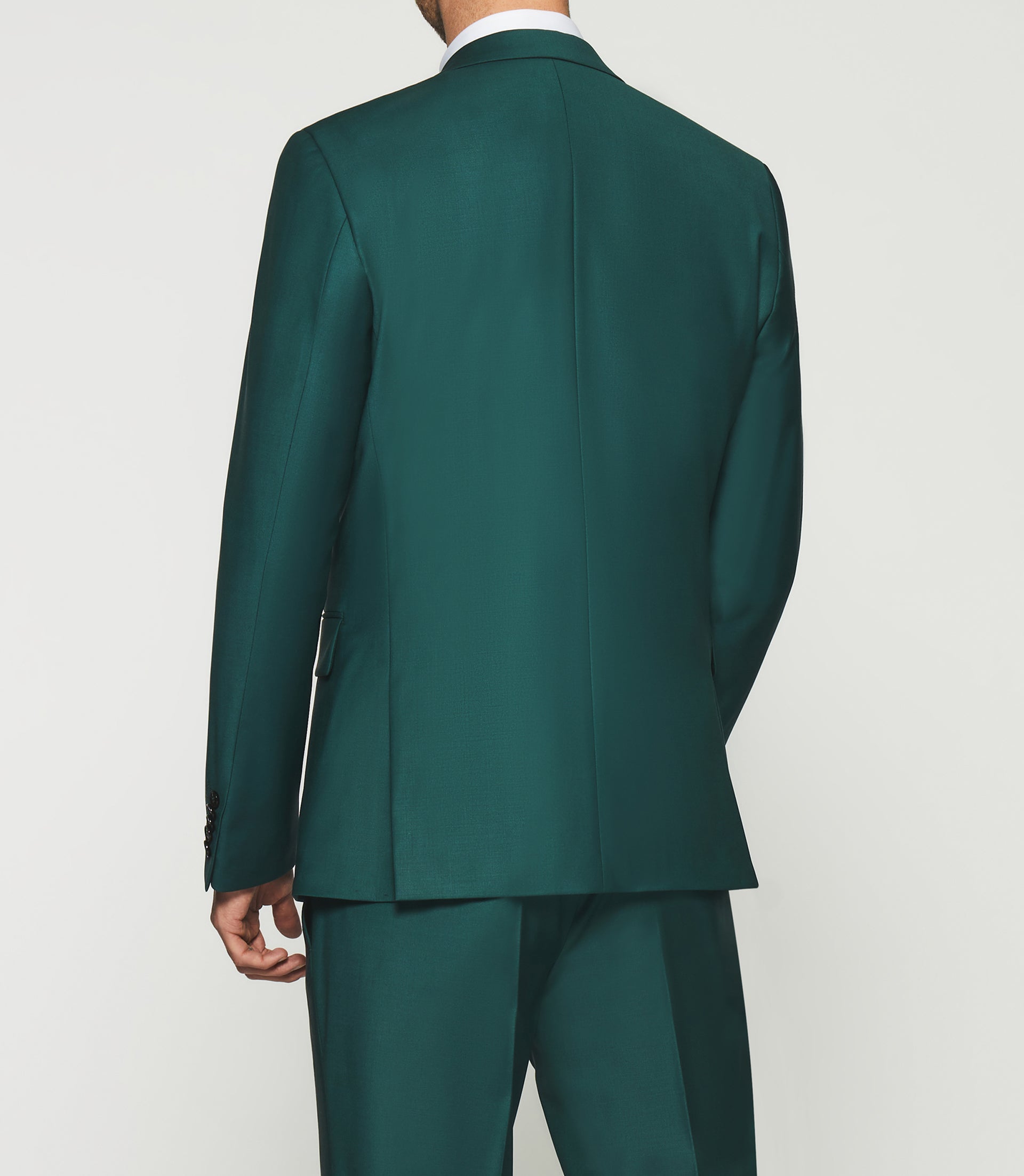 Costume 2 boutons en laine vert FAVORI - IZAC