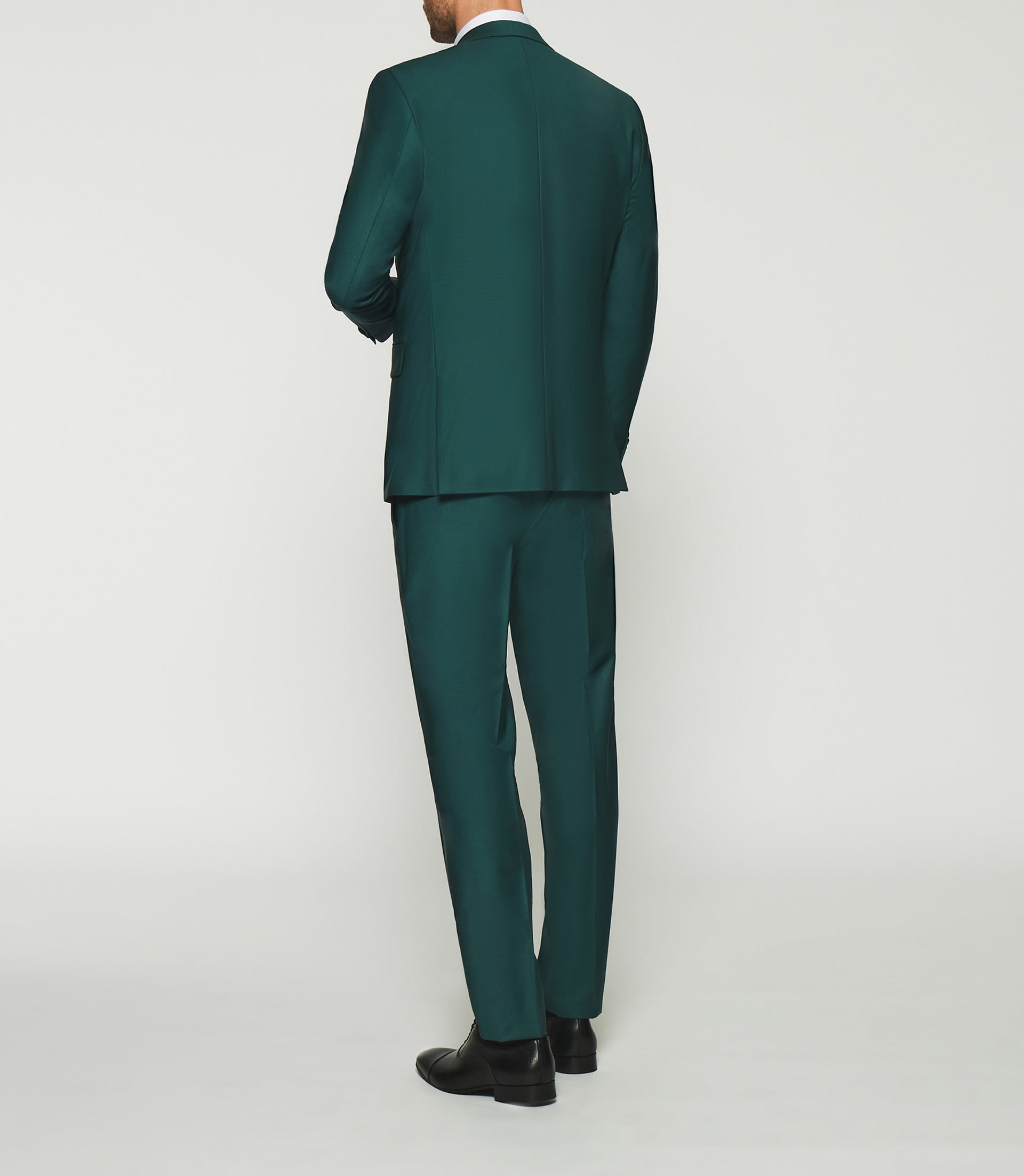Costume 2 boutons en laine vert FAVORI - IZAC