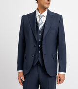 Costume 2 boutons en laine bleu marine - IZAC