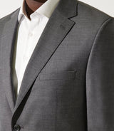 Costume 2 boutons en laine gris moyen - IZAC