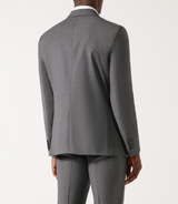 Costume 2 boutons en laine gris moyen - IZAC