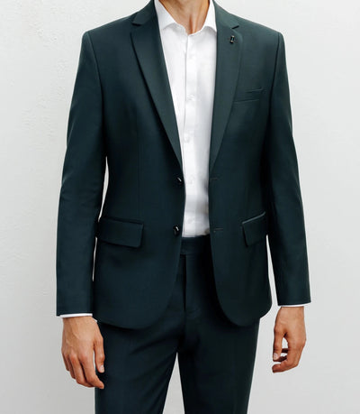 Costume ajusté 2 boutons vert - IZAC