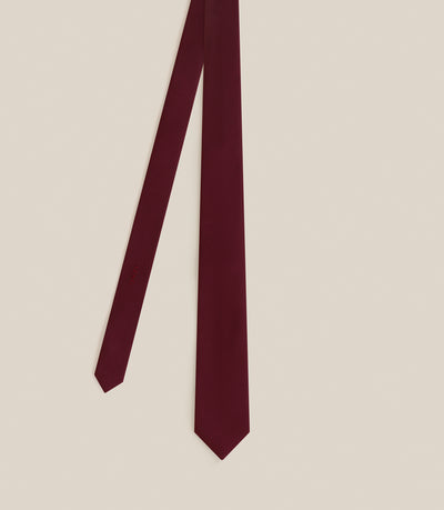 Cravate en tissu bordeaux - IZAC