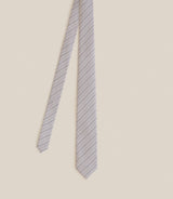 Cravate rayée beige - IZAC