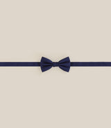 Noeud papillon tissu texturé marine - IZAC