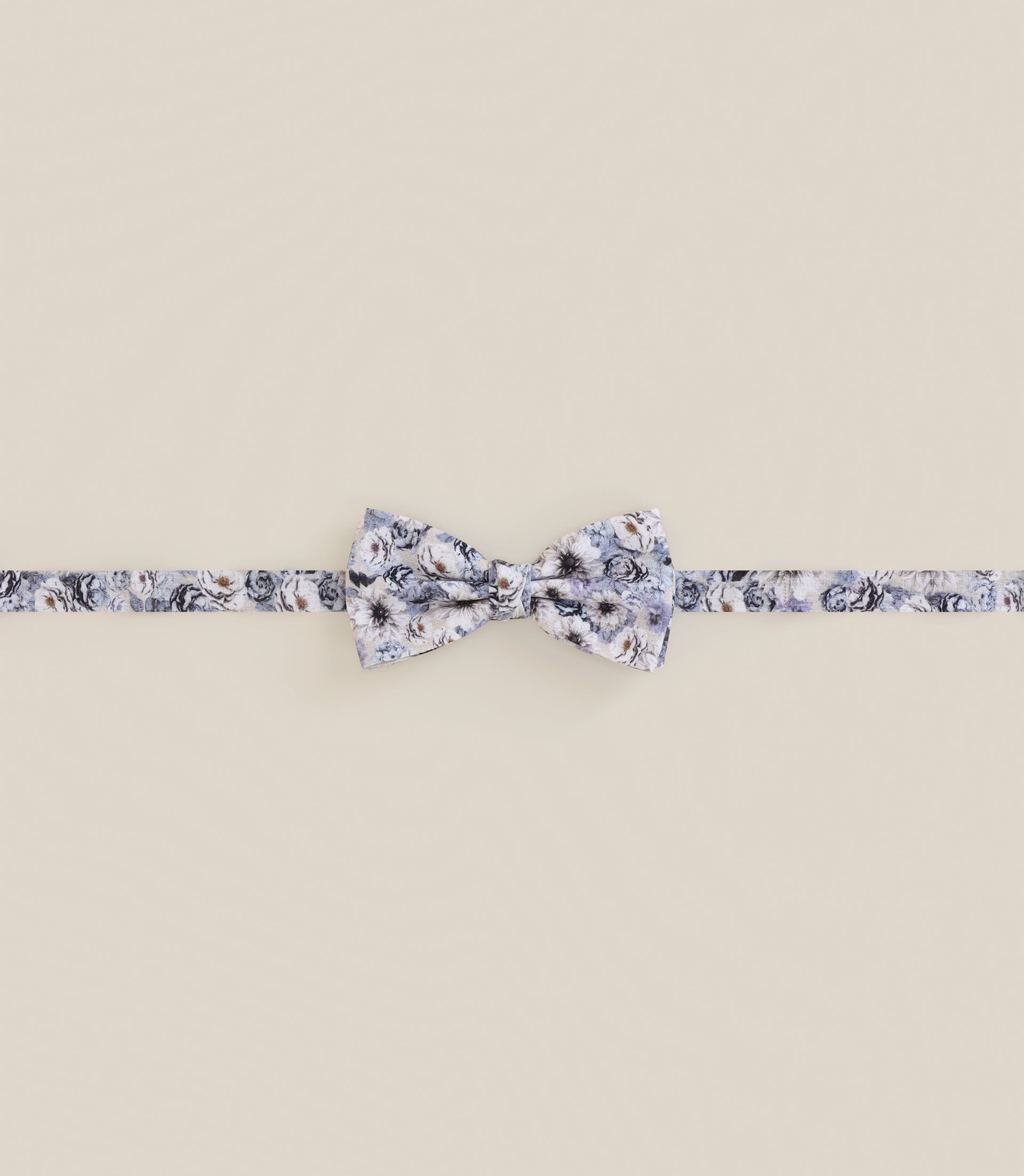 Noeud papillon à fleurs bleu - IZAC