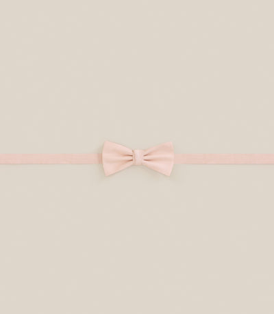 Noeud papillon tissu uni pêche - IZAC