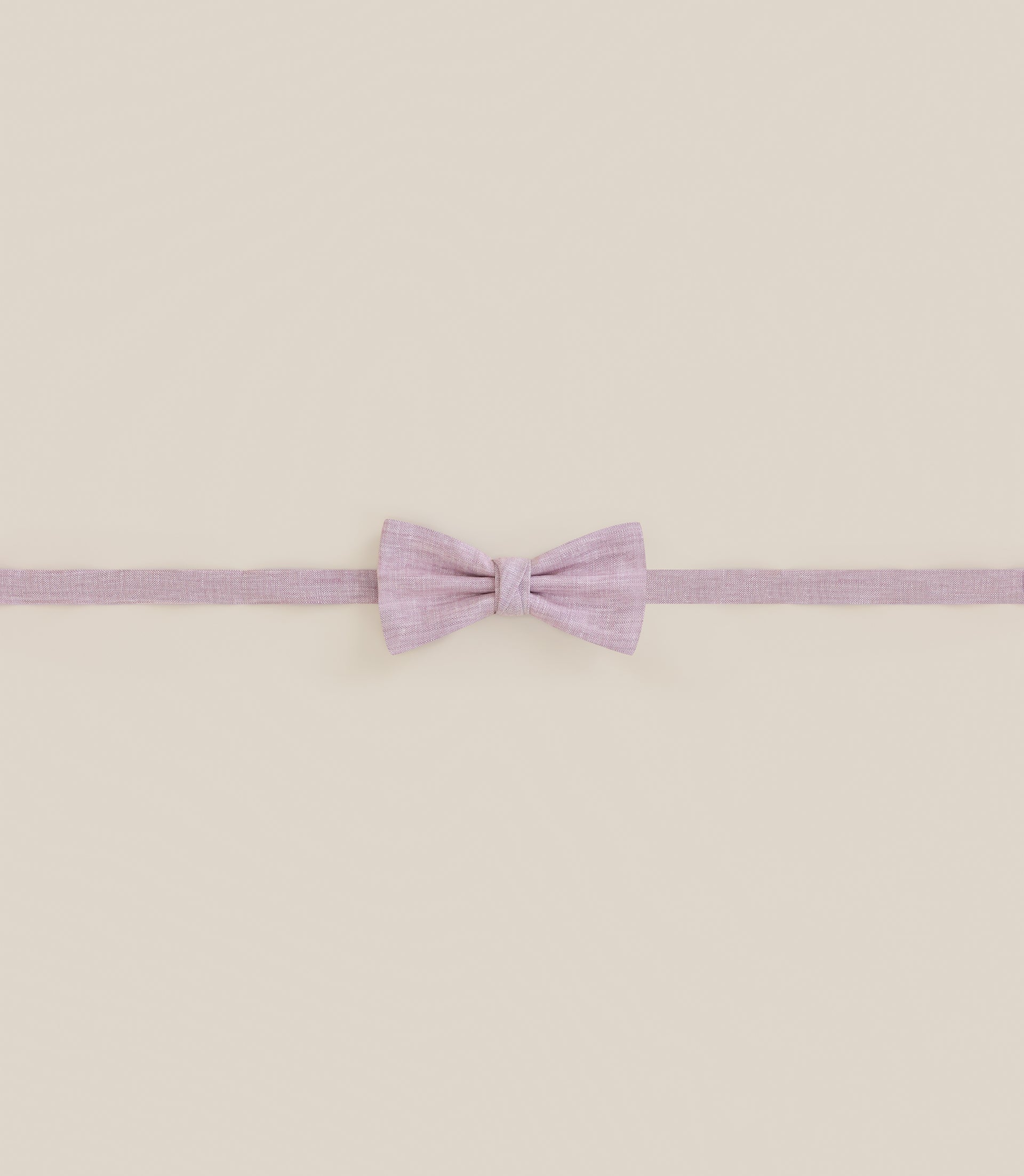 Noeud papillon tissu uni rose - IZAC