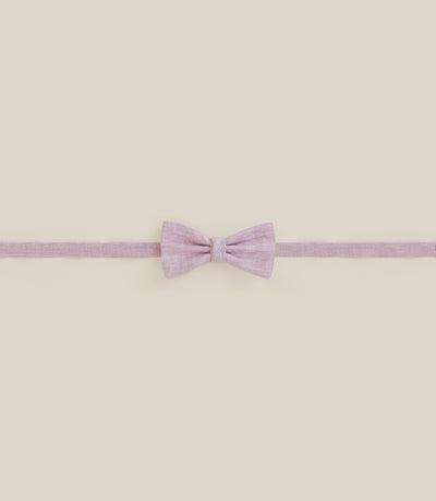 Noeud papillon tissu uni rose - IZAC