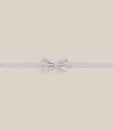 Noeud papillon fantaisie à fleurs beige - IZAC