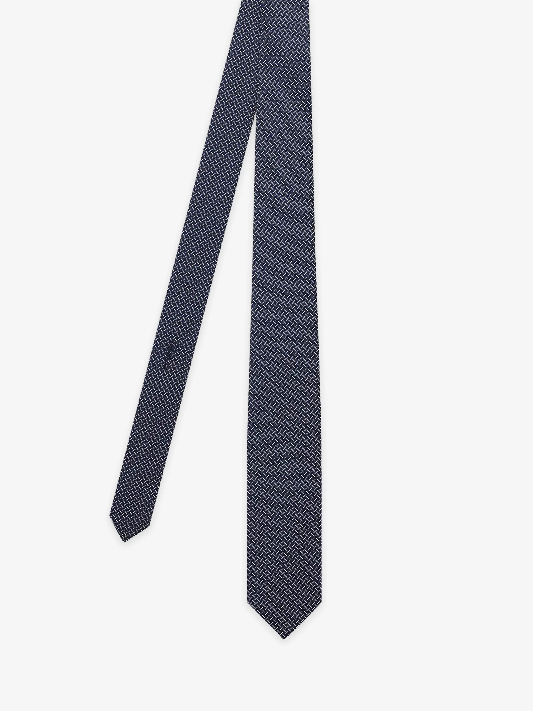 Navy blue fancy tie