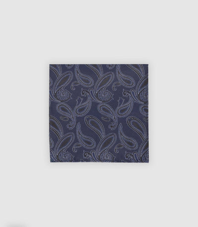 Pochette à micro motifs marine - IZAC
