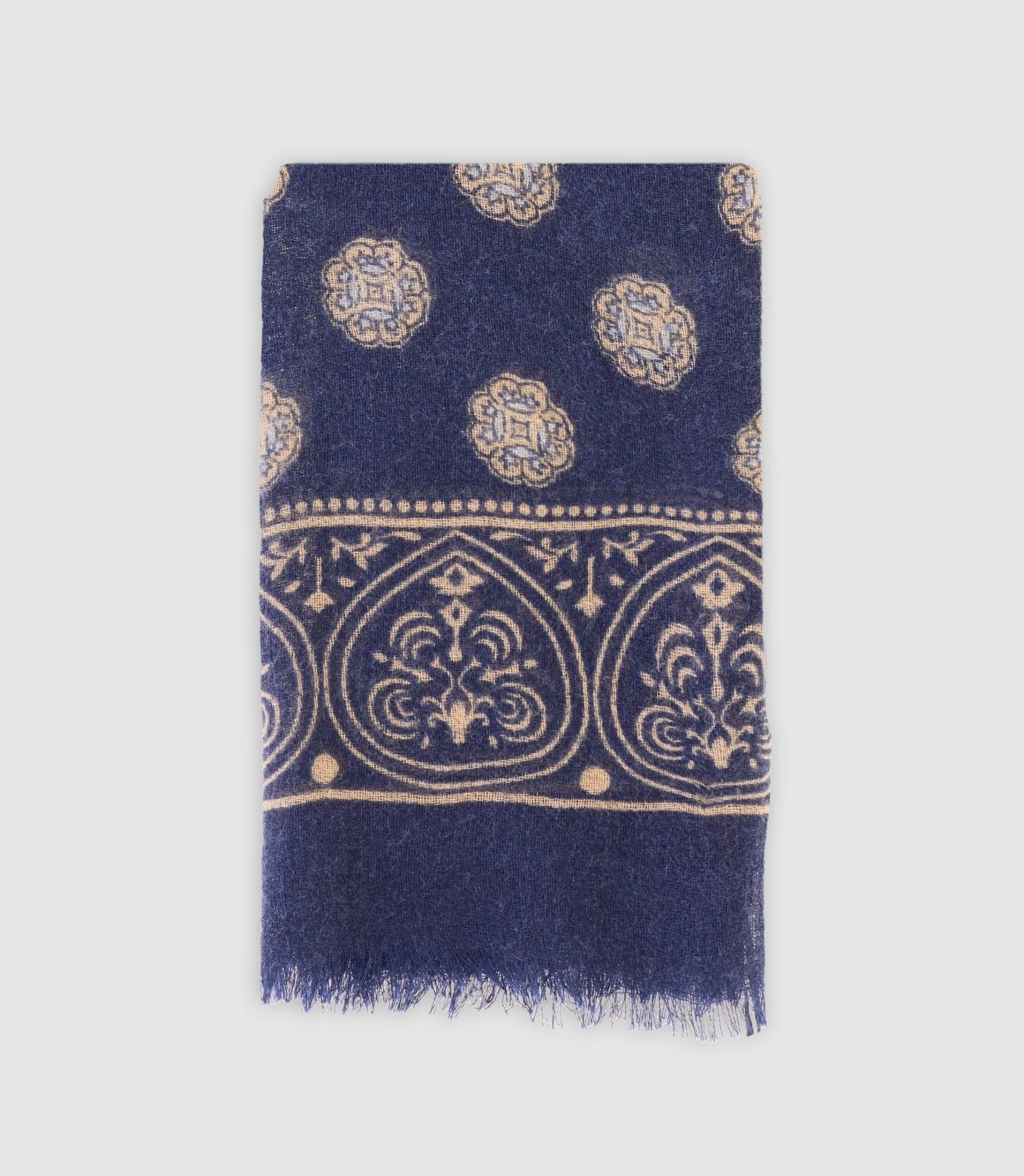 Echarpe à motifs marine - IZAC