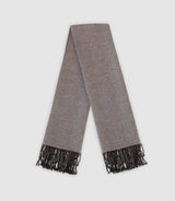 Echarpe unie avec franges noire - IZAC