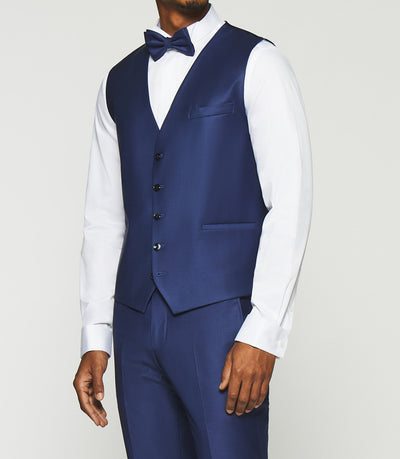 Gilet de costume bleu JFAVORI - IZAC