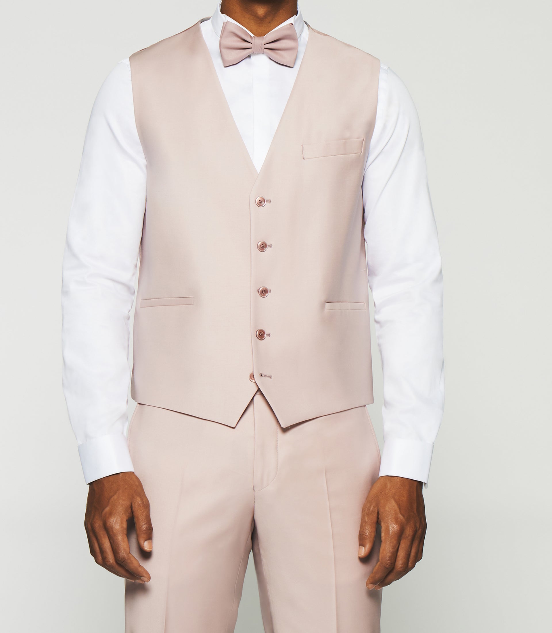 Gilet de costume en laine rose JFAVORI - IZAC