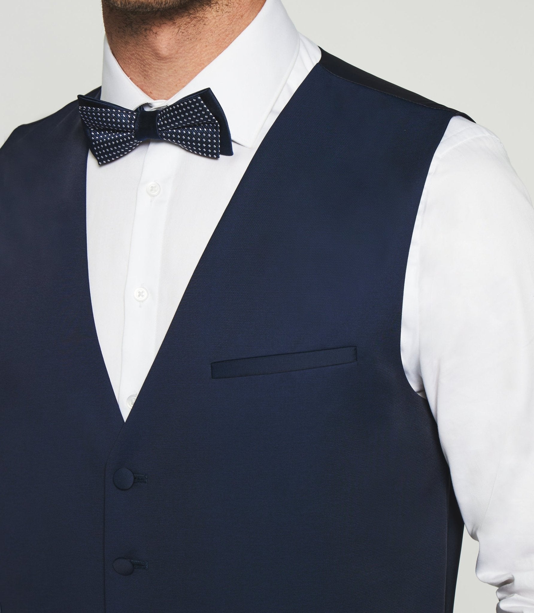 Gilet de costume marine JSATIN - IZAC