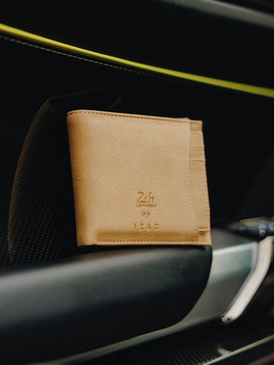 Portefeuille avec porte cartes camel 24h Le Mans - IZAC