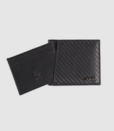 Portefeuille en cuir avec plaque noir - IZAC
