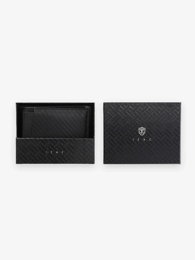 Portefeuille avec porte cartes noir - IZAC