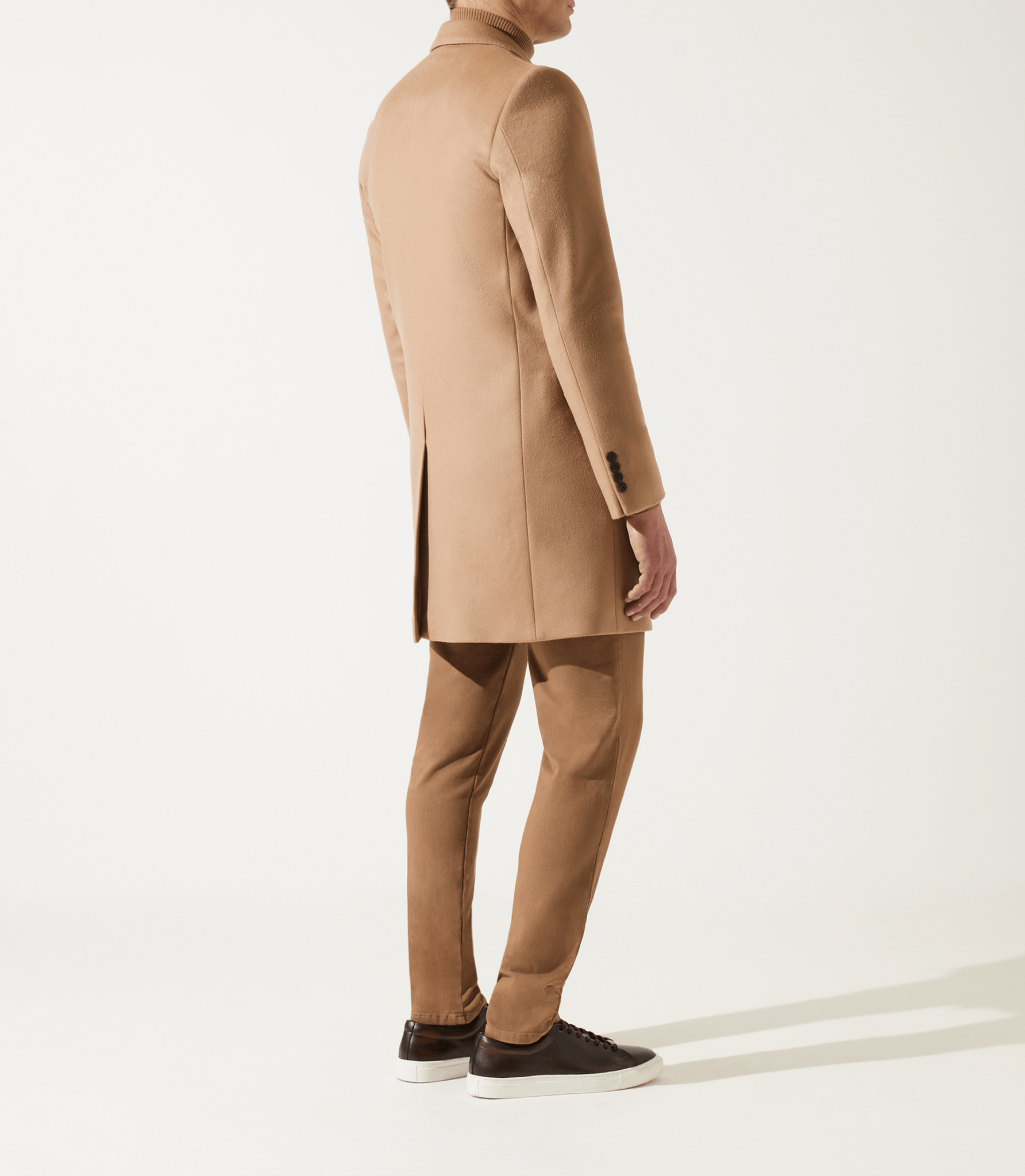 Manteau en laine cachemire camel INDALECIO - IZAC