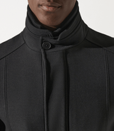 Manteau ville laine noir - IZAC