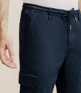 Pantalon regular avec cordon marine - IZAC