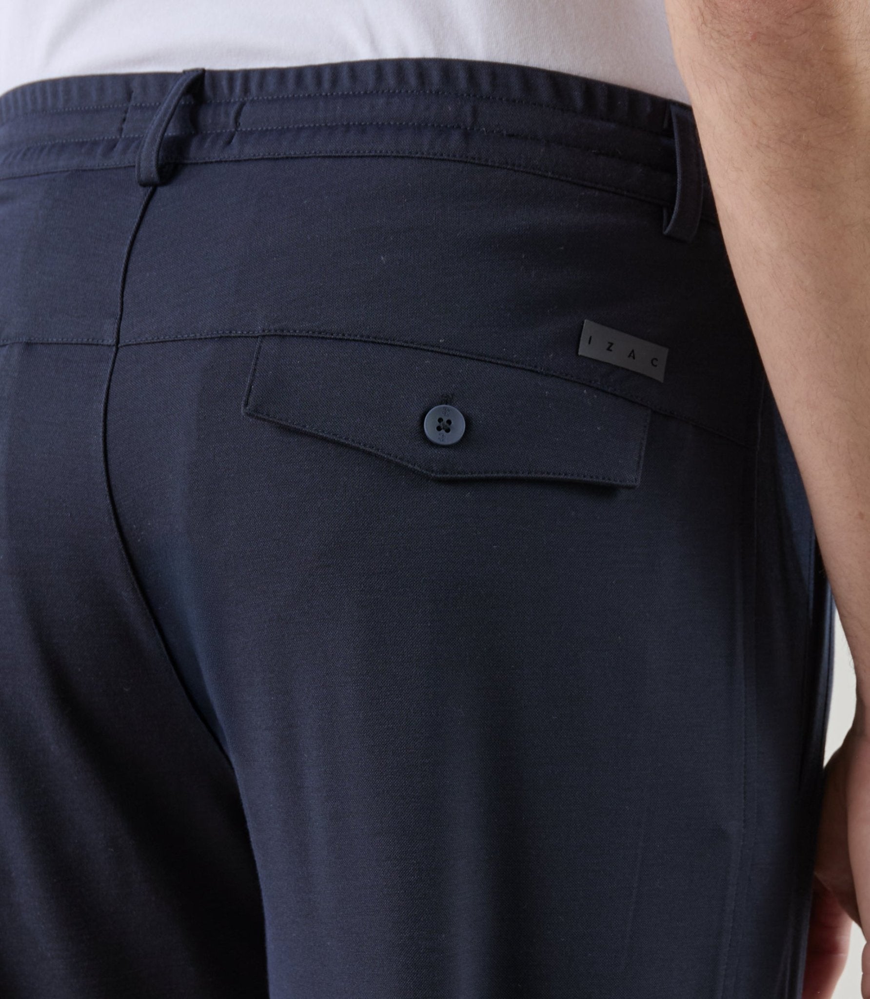 Pantalon casual en maille marine - IZAC
