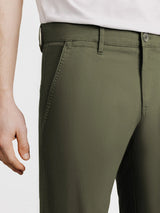 Pantalon coton stretch kaki - IZAC