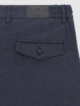 Pantalon tissu gratté marine - IZAC