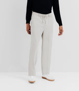 Pantalon élastique avec cordon beige - IZAC