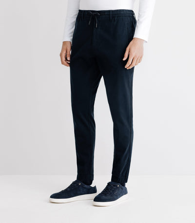 Pantalon chino élastique marine - IZAC