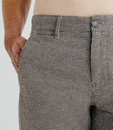 Pantalon pied de puce marron - IZAC